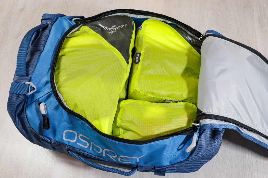 Cubos Organizadores de Maleta Osprey Ultralight en Bolsa Osprey Transporter 40