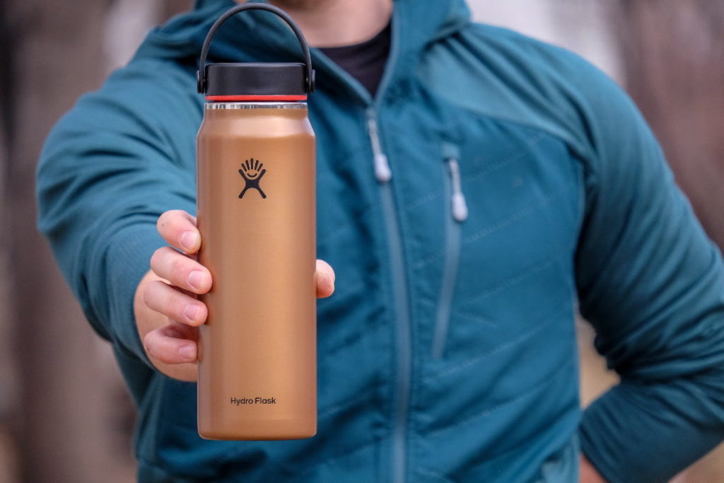 botella de agua hydro flask lightweight wide mouth trail series tamaño