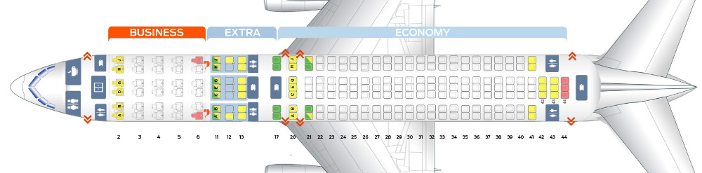 mapa asientos avion